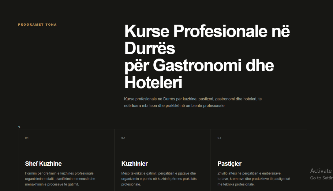 Professional courses